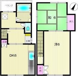 -階の間取り図