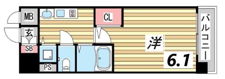 8階の間取り図