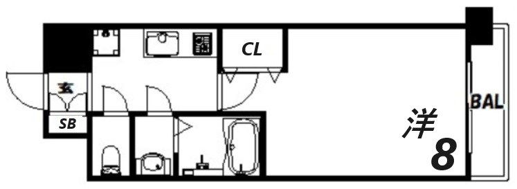 4階の間取り図