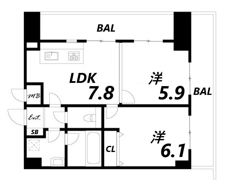 13階の間取り図