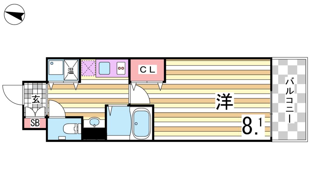 7階の間取り図