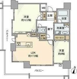 2面採光で明るい室内!