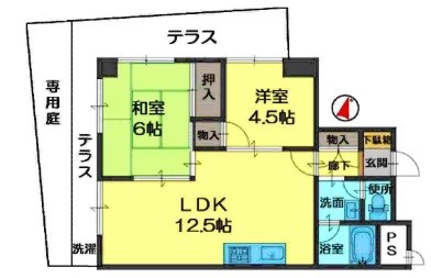 1階の間取り図