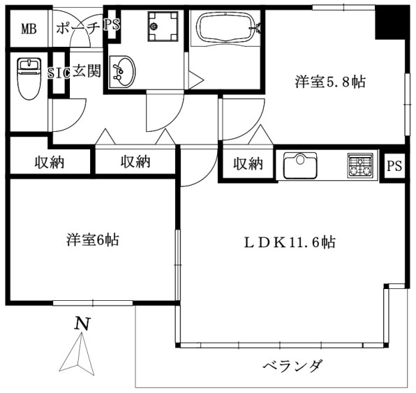3階の間取り図
