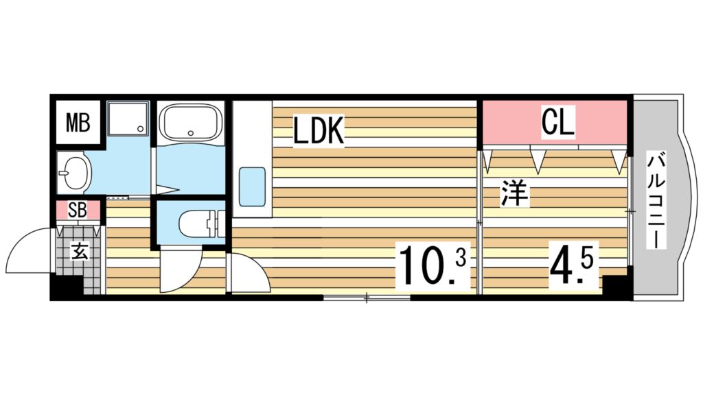 1階の間取り図