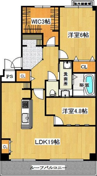 6階の間取り図