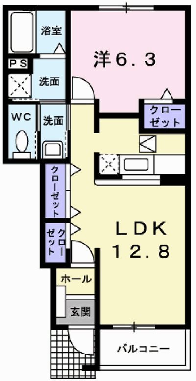 1階の間取り図