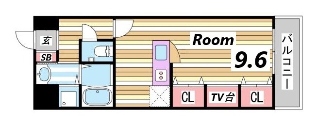 8階の間取り図