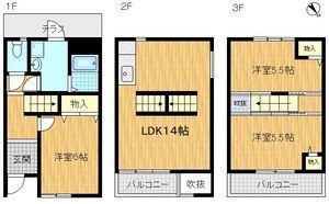 -階の間取り図