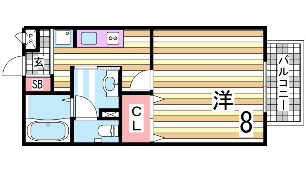 1階の間取り図