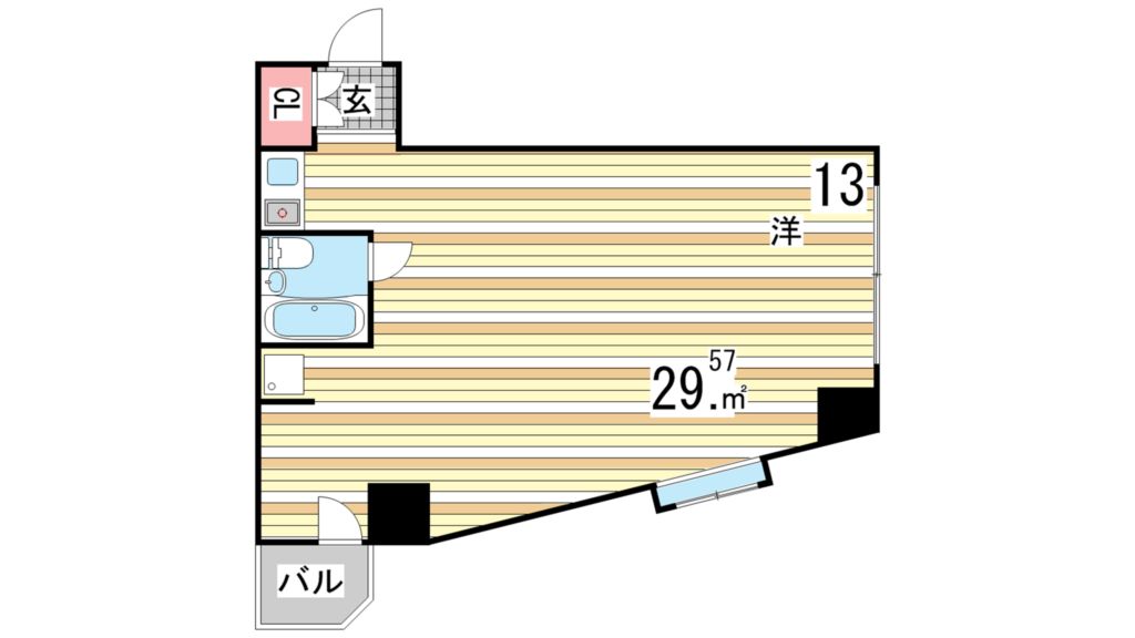 8階の間取り図