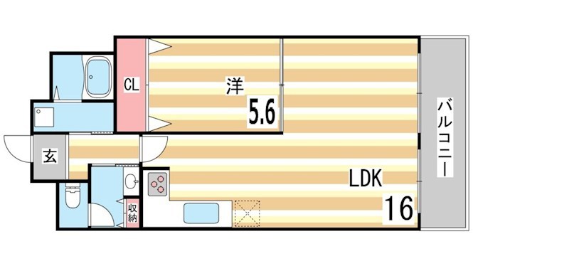6階の間取り図