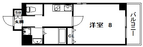 6階の間取り図