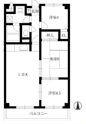 1階の間取り図