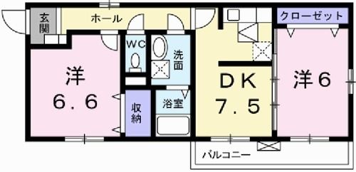 1階の間取り図