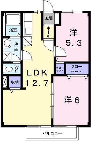1階の間取り図