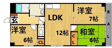 5階の間取り図