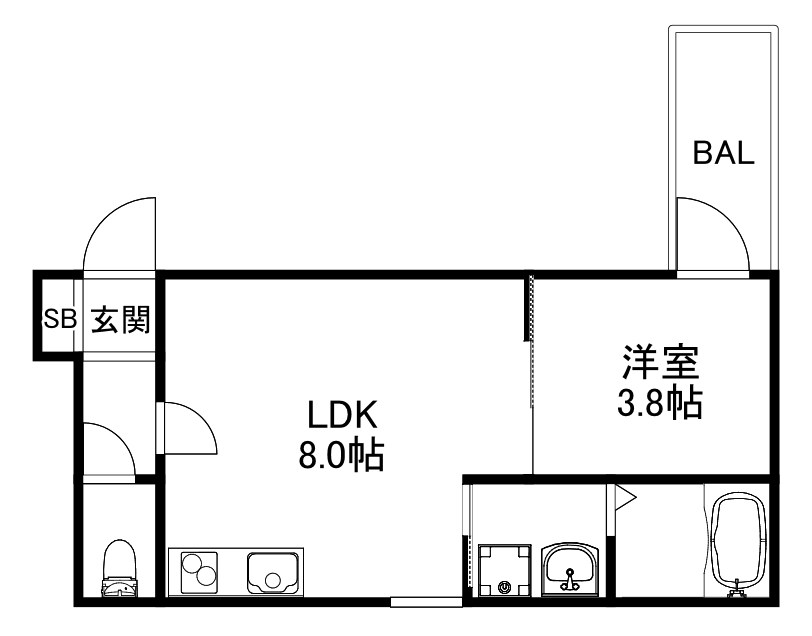 1階の間取り図