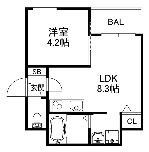 1階の間取り図