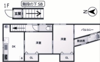 2階の間取り図