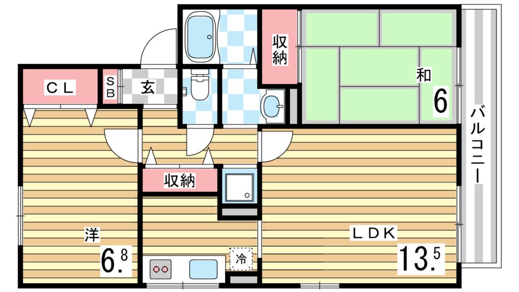 2階の間取り図