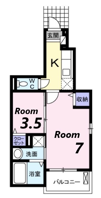1階の間取り図