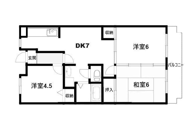 3階の間取り図