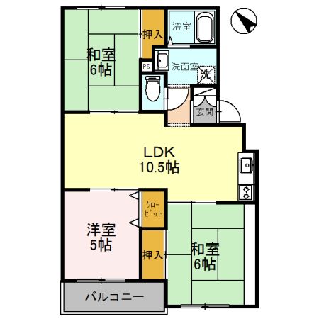 3階の間取り図
