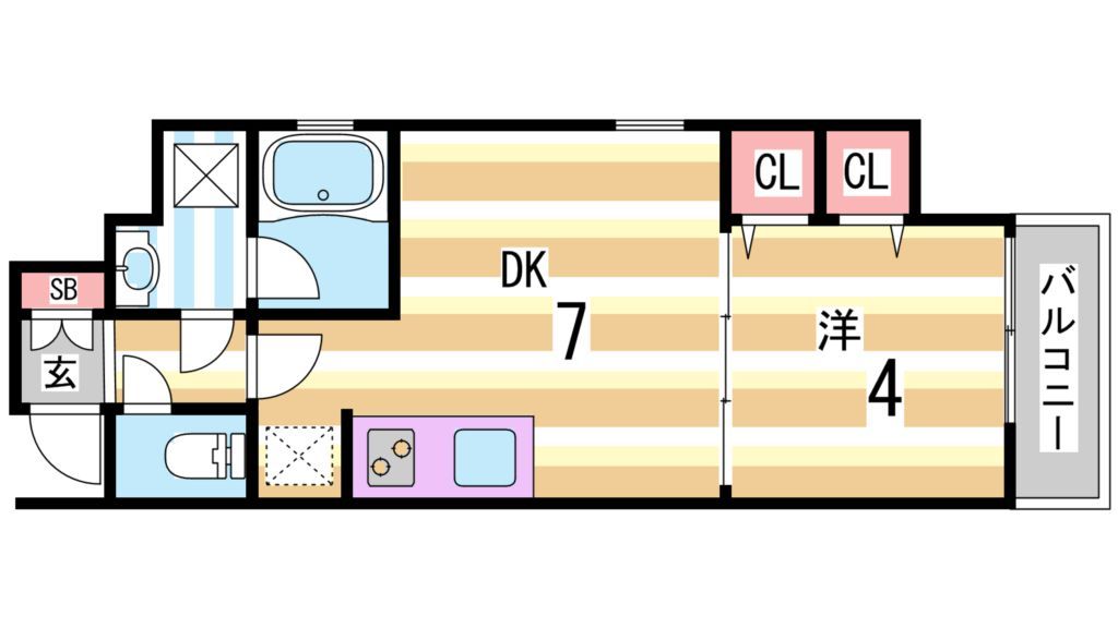 6階の間取り図