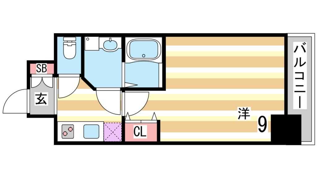 8階の間取り図