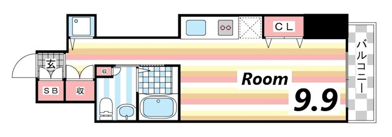 4階の間取り図