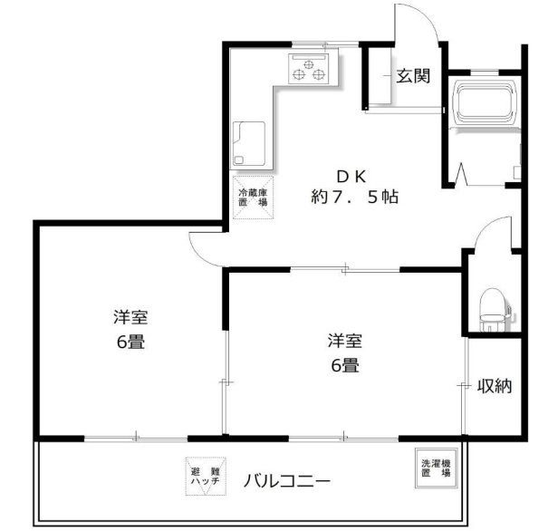 4階の間取り図