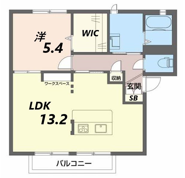 1階の間取り図