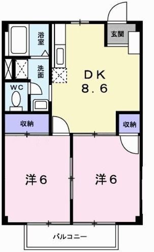 2階の間取り図