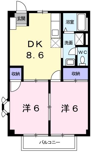 2階の間取り図