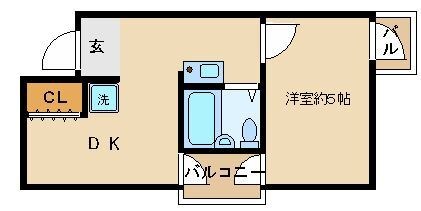 4階の間取り図
