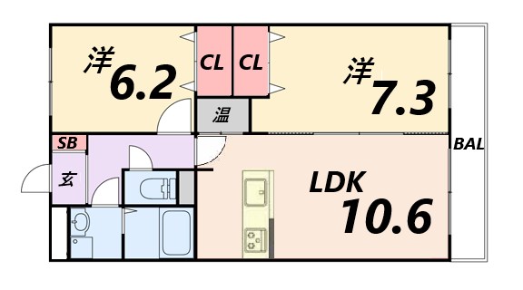 1階の間取り図