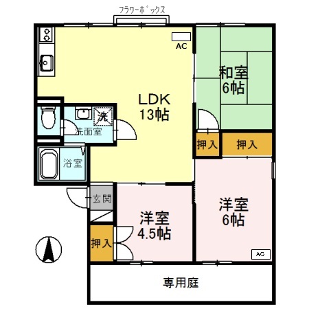 1階の間取り図