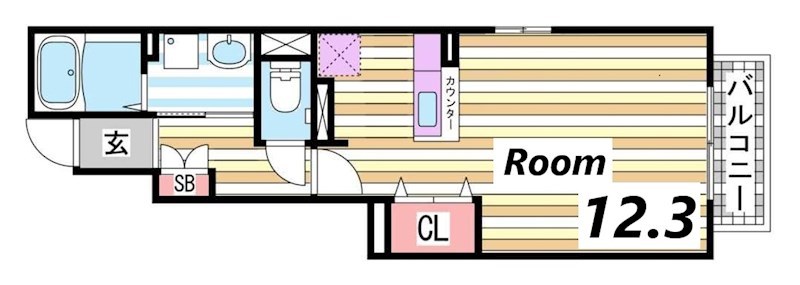 1階の間取り図