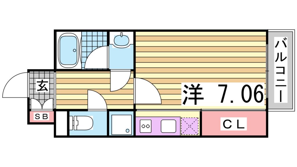 6階の間取り図
