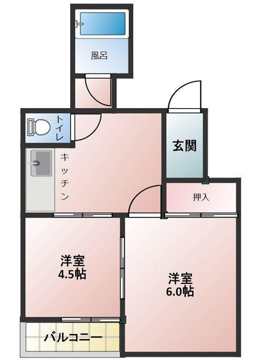 2階の間取り図