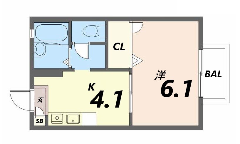 2階の間取り図