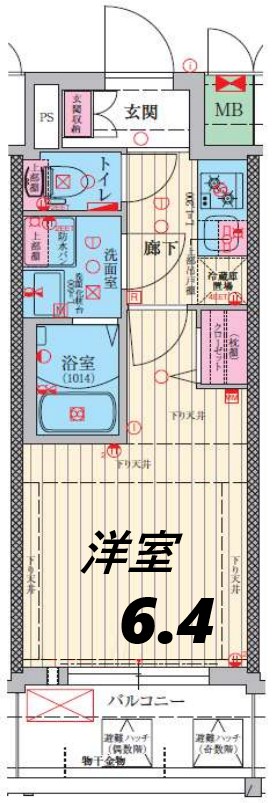 5階の間取り図