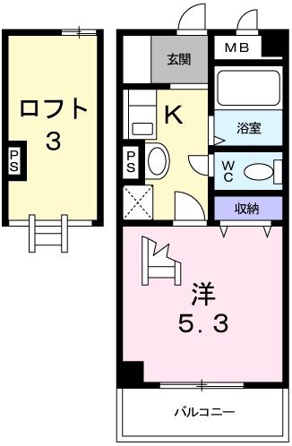 2階の間取り図