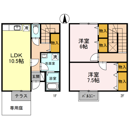 1階の間取り図