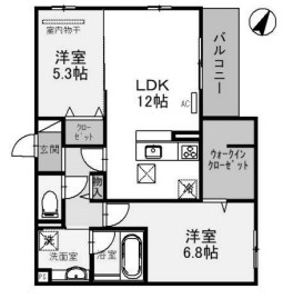 2階の間取り図