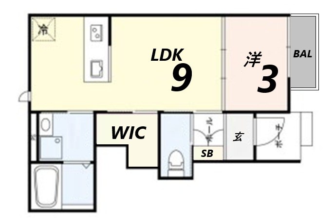 1階の間取り図