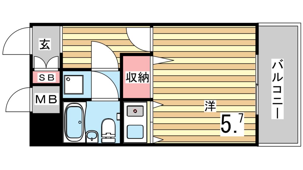 5階の間取り図