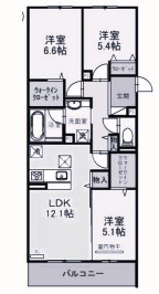 2階の間取り図