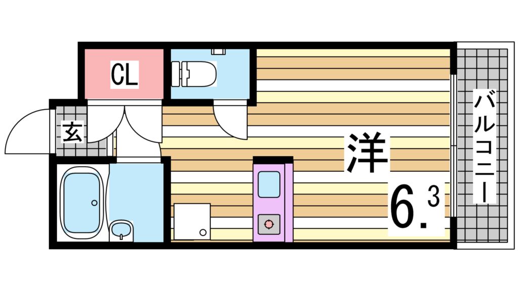 4階の間取り図